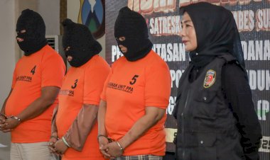 Polrestabes-Surabaya-Ungkap-Jaringan-TPPO-Amankan-3-Tersangka,-Selamatkan-7-Korban
